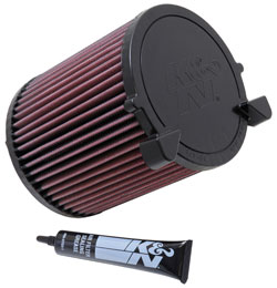 Воздушный фильтр нулевого сопротивления K&N E-2014 Audi A3 ,VW Golf, Caddy, 2003 ―  ice-parts 
